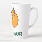 Hocus pawcus Halloween pompoen gember kat magie Latte Mok (Rechts)