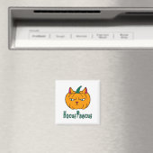 Hocus pawcus Halloween pompoen gember kat magie Magneet (Insitu (Vaatwasser))