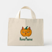 Hocus pawcus Halloween pompoen gember kat magie Mini Tote Bag (Achterkant)