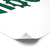 Hocus pawcus Halloween pompoen gember kat magie Perfect Poster (Hoek)