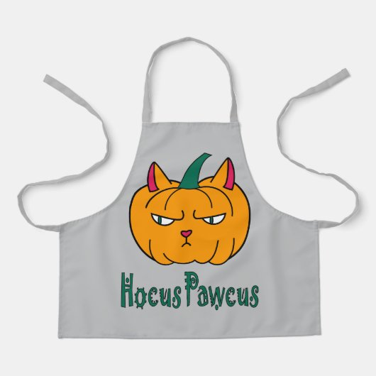 Hocus pawcus Halloween pompoen gember kat magie Schort (Voorkant)