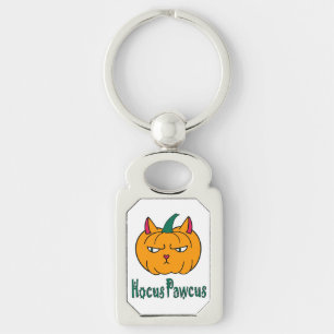 Hocus pawcus Halloween pompoen gember kat magie Sleutelhanger