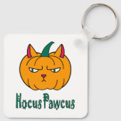 Hocus pawcus Halloween pompoen gember kat magie Sleutelhanger (Achterkant)