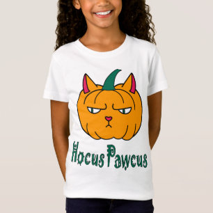 Hocus pawcus Halloween pompoen gember kat magie T-shirt