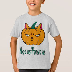 Hocus pawcus Halloween pompoen gember kat magie T-shirt