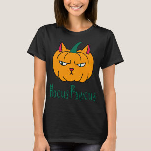 Hocus pawcus Halloween pompoen gember kat magie T-shirt