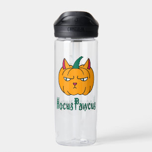 Hocus pawcus Halloween pompoen gember kat magie Waterfles