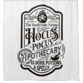 Hocus Pocus Apothecary Douchegordijn (Voorkant)