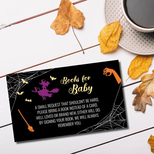 Hocus Pocus Baby shower Boeken voor Baby Kaart