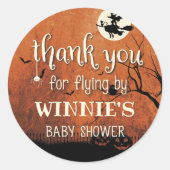Hocus Pocus Baby shower Circle Sticker (Voorkant)