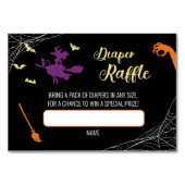 Hocus Pocus Baby shower Luier Raffle Kaart (Voorkant)