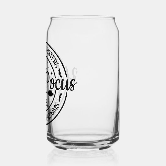 Hocus Pocus betoverde bezems Bierblik glas (Links)