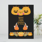 Hocus Pocus Bewitching Halloween Pumpkins Spooky Kaart (Staand voorkant)