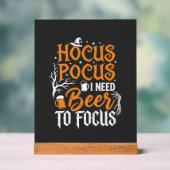Hocus Pocus Bier Halloween Ontwerp_1 Acryl Bord (Neutraal)