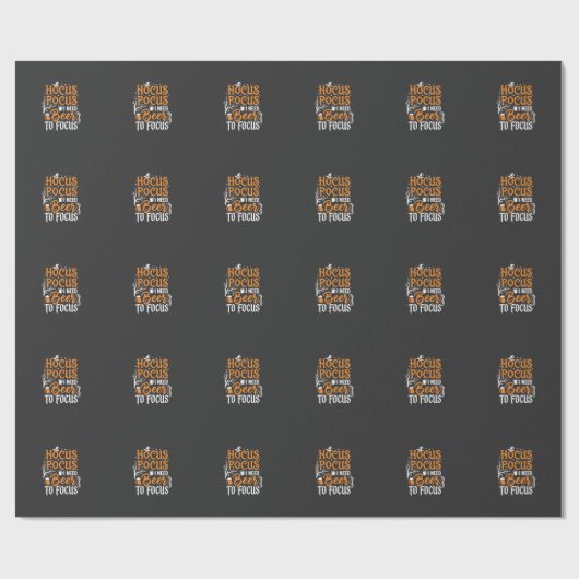 Hocus Pocus Bier Halloween Ontwerp_1 Cadeaupapier (Vlak)