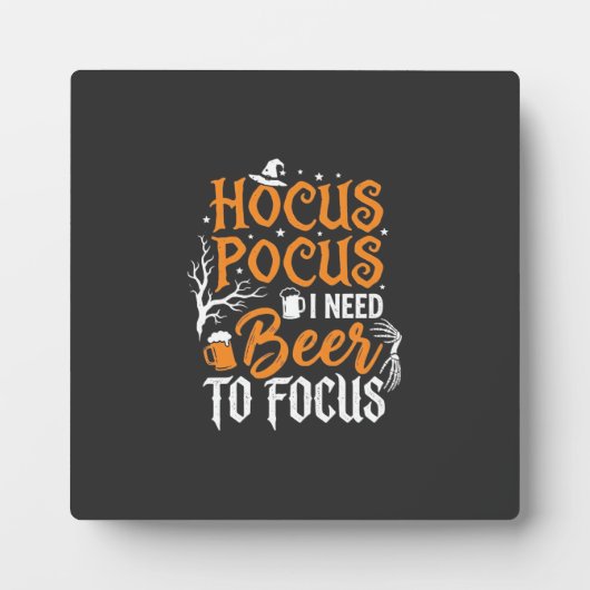 Hocus Pocus Bier Halloween Ontwerp_1 Fotoplaat (Voorkant)