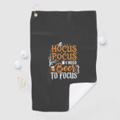 Hocus Pocus Bier Halloween Ontwerp_1 Golfhanddoek (Insitu)
