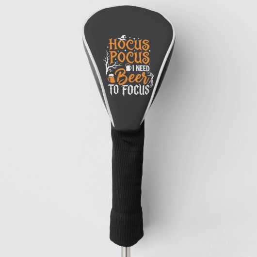 Hocus Pocus Bier Halloween Ontwerp_1 Golfheadcover (Voorkant)