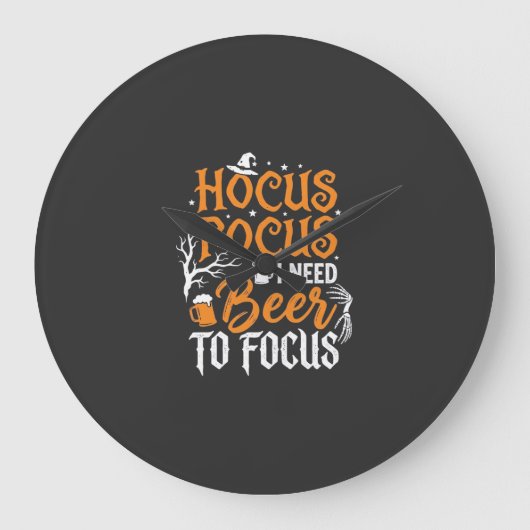 Hocus Pocus Bier Halloween Ontwerp_1 Grote Klok (Voorkant)