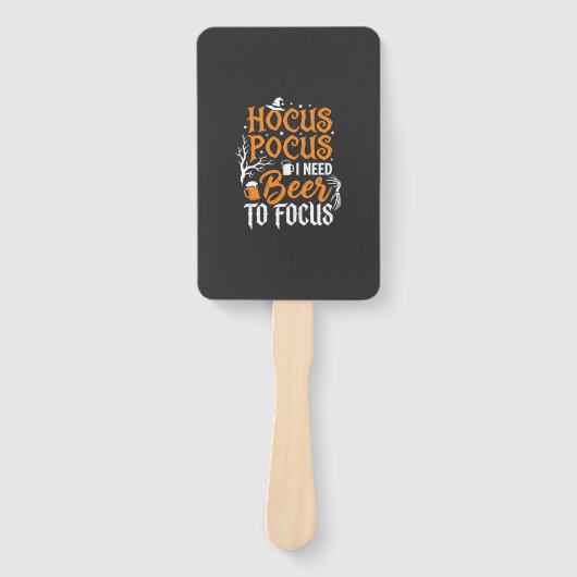 Hocus Pocus Bier Halloween Ontwerp_1 Handwaaier (Voorkant)