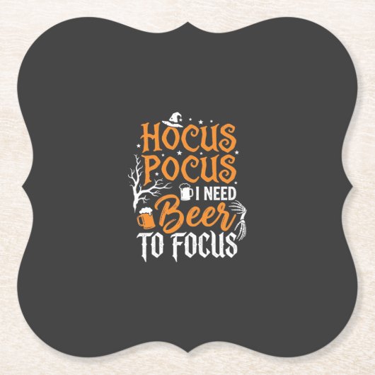 Hocus Pocus Bier Halloween Ontwerp_1 Kartonnen Onderzetters (Voorkant)