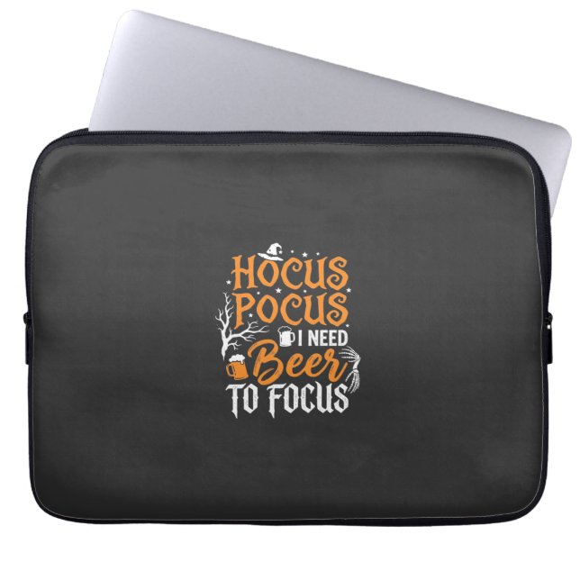 Hocus Pocus Bier Halloween Ontwerp_1 Laptop Sleeve (Voorkant)