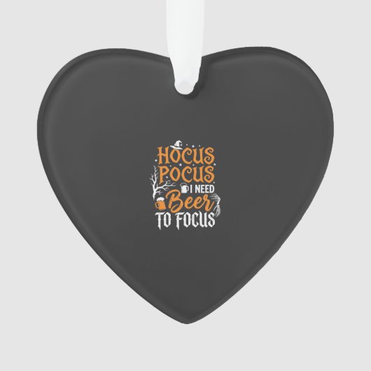 Hocus Pocus Bier Halloween Ontwerp_1 Ornament (voorkant)