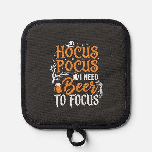 Hocus Pocus Bier Halloween Ontwerp_1 Pannenlap (Voorkant)