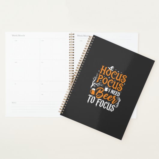 Hocus Pocus Bier Halloween Ontwerp_1 Planner (Display)