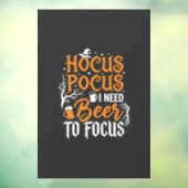 Hocus Pocus Bier Halloween Ontwerp_1 Raamsticker (Vel 3)