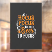 Hocus Pocus Bier Halloween Ontwerp_1 Raamsticker (Vel 2)