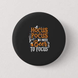 Hocus Pocus Bier Halloween Ontwerp_1 Ronde Button 5,7 Cm