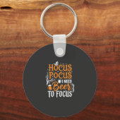 Hocus Pocus Bier Halloween Ontwerp_1 Sleutelhanger (Voorkant)