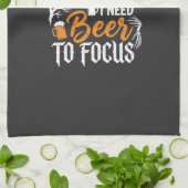 Hocus Pocus Bier Halloween Ontwerp_1 Theedoek (Gevouwen)