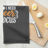 Hocus Pocus Bier Halloween Ontwerp_1 Theedoek (Quarter Fold)