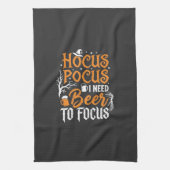 Hocus Pocus Bier Halloween Ontwerp_1 Theedoek (Verticaal)