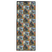 HOCUS POCUS BLACK CAT HALLOWEEN GIFT BAG - WIJN WIJN CADEAUTAS (Voorkant)