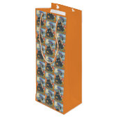 HOCUS POCUS BLACK CAT HALLOWEEN GIFT BAG - WIJN WIJN CADEAUTAS (Achterkant Gekanteld)