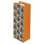 HOCUS POCUS BLACK CAT HALLOWEEN GIFT BAG - WIJN WIJN CADEAUTAS (Voorkant Gekanteld)