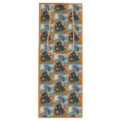 HOCUS POCUS BLACK CAT HALLOWEEN GIFT BAG - WIJN WIJN CADEAUTAS (Voorkant)