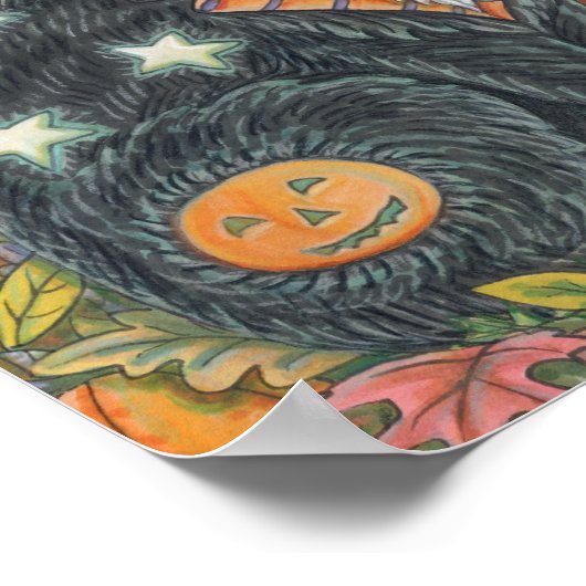 HOCUS POCUS BLACK CAT, MUIS HALLOWEEN POSTER (Hoek)
