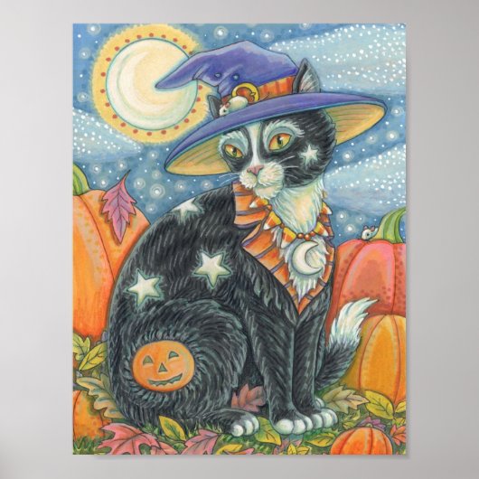 HOCUS POCUS BLACK CAT, MUIS HALLOWEEN POSTER (Voorkant)