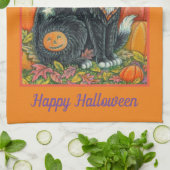 HOCUS POCUS BLACK CAT WITCH HALLOW THEEDOEK (Gevouwen)