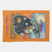 HOCUS POCUS BLACK CAT WITCH HALLOW THEEDOEK (Horizontaal)