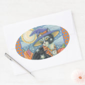 HOCUS POCUS BLACK CAT WITCH, HALLOWEEN STICKERS (Envelop)