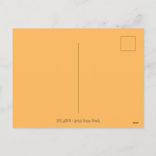 HOCUS POCUS BLACK CAT WITCH & MOUSE HALLOEEN FEESTDAGENKAART (Achterkant)