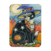 HOCUS POCUS BLACK CAT WITCH & MOUSE HALLOEEN MAGNEET (Verticaal)