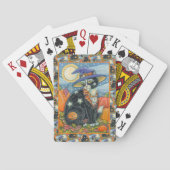 HOCUS POCUS BLACK CAT WITCH & MOUSE HALLOEEN POKERKAARTEN (Achterkant)