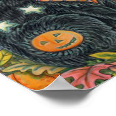 HOCUS POCUS BLACK CAT WITCH & MOUSE HALLOEEN POSTER (Hoek)