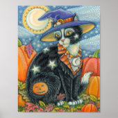 HOCUS POCUS BLACK CAT WITCH & MOUSE HALLOEEN POSTER (Voorkant)